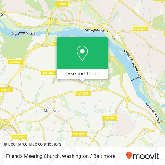 Friends Meeting Church map