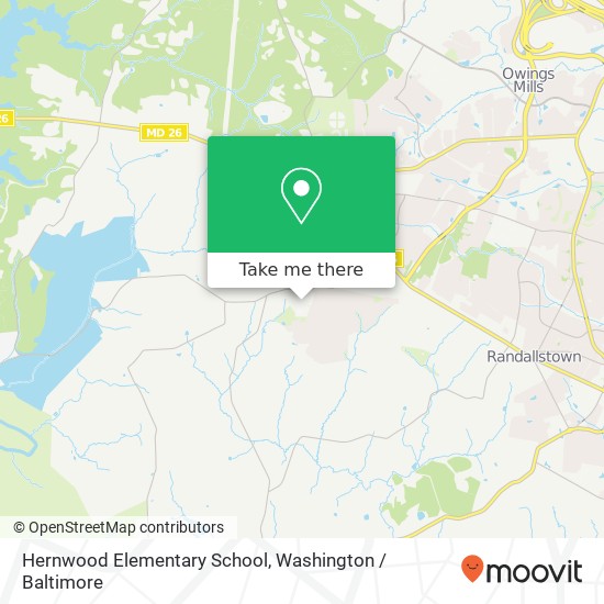 Hernwood Elementary School map