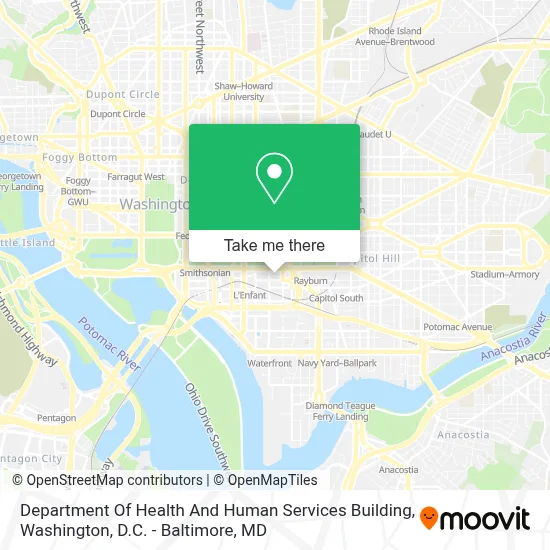 Department Of Health And Human Services Building map