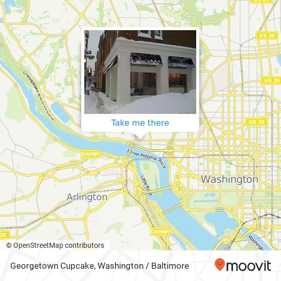 Georgetown Cupcake map