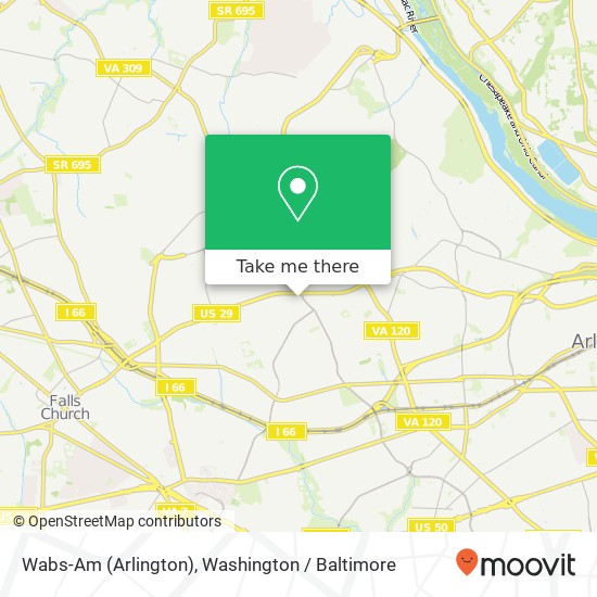 Mapa de Wabs-Am (Arlington)