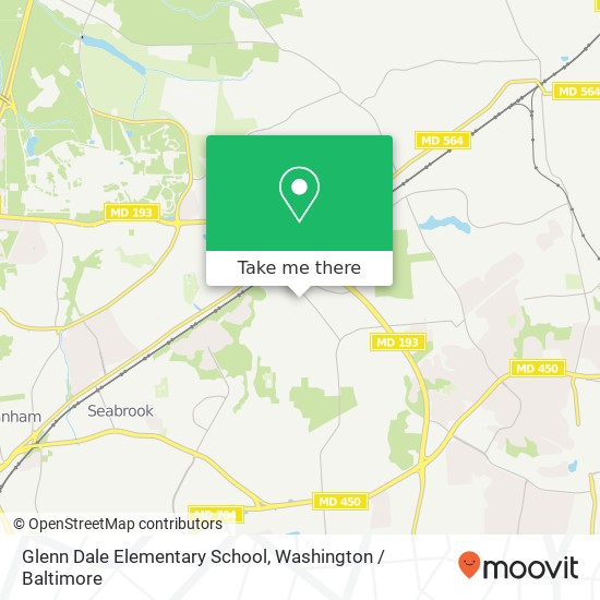 Glenn Dale Elementary School map