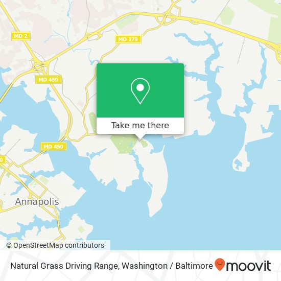 Natural Grass Driving Range map