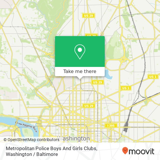 Metropolitan Police Boys And Girls Clubs map