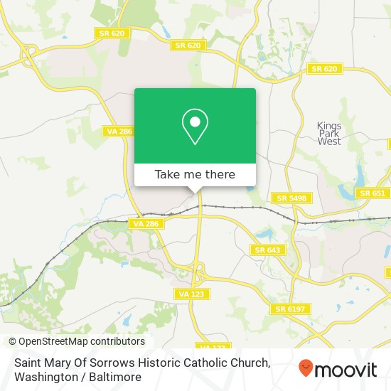 Saint Mary Of Sorrows Historic Catholic Church map