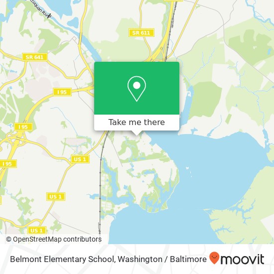 Mapa de Belmont Elementary School