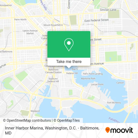 Inner Harbor Marina map