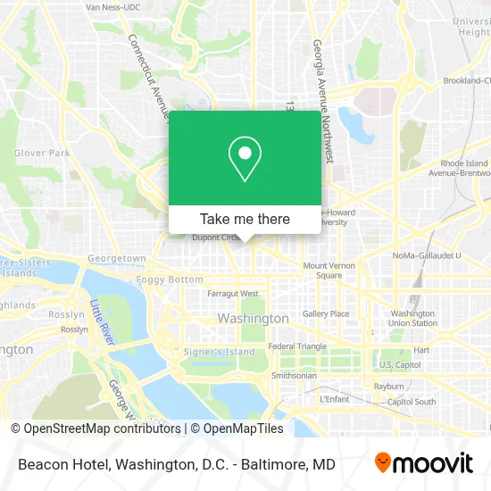 Beacon Hotel map