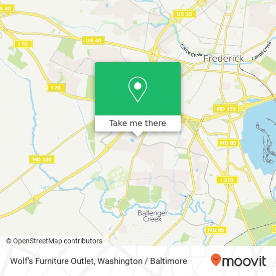 Wolf's Furniture Outlet map