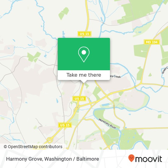 Mapa de Harmony Grove