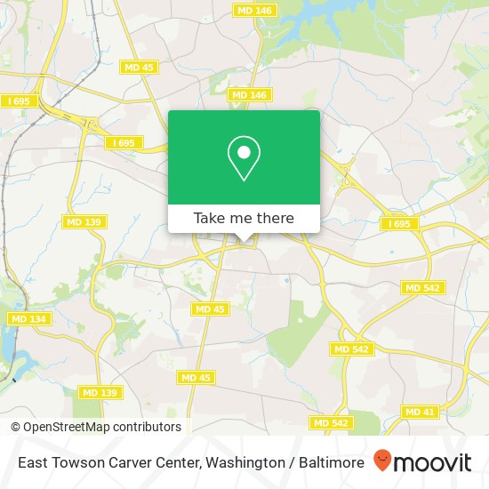 East Towson Carver Center map