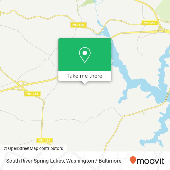 Mapa de South River Spring Lakes