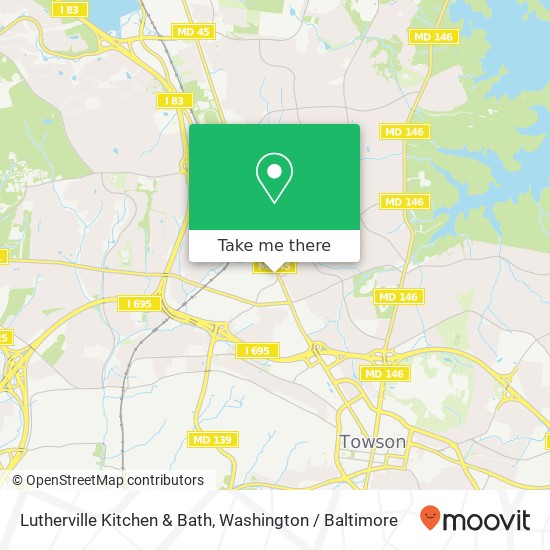 Lutherville Kitchen & Bath map