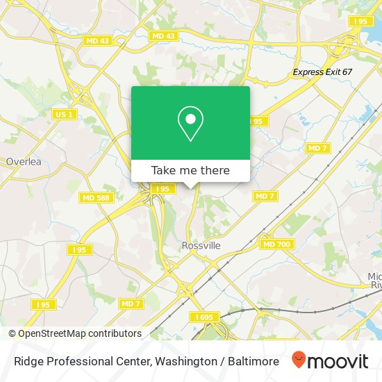 Ridge Professional Center map