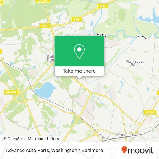 Advance Auto Parts map