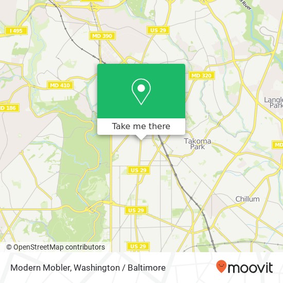 Mapa de Modern Mobler