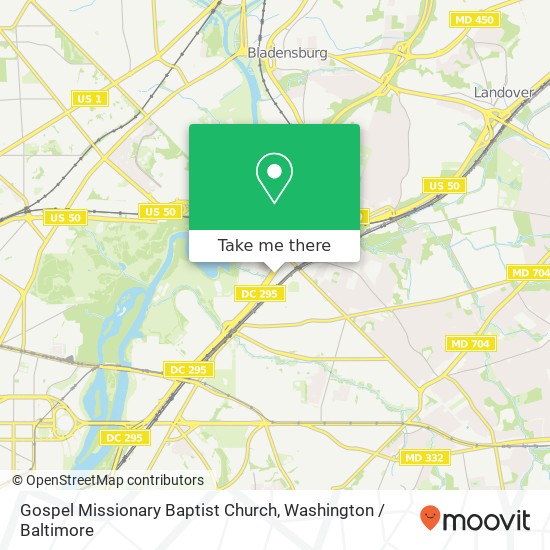 Mapa de Gospel Missionary Baptist Church