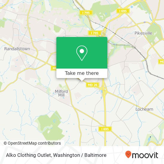 Alko Clothing Outlet map