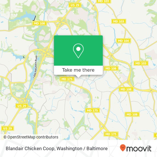 Mapa de Blandair Chicken Coop