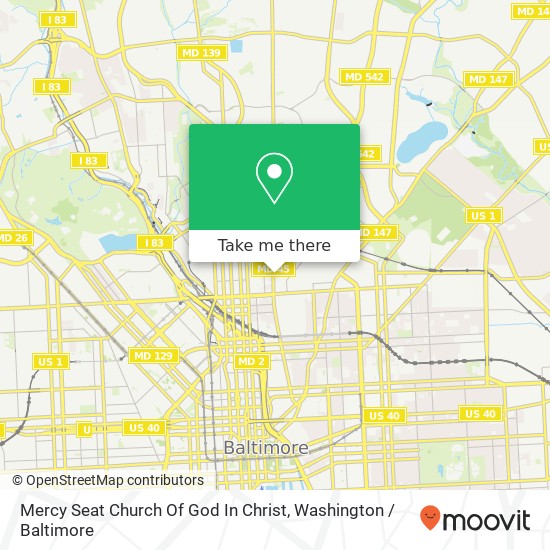 Mercy Seat Church Of God In Christ map