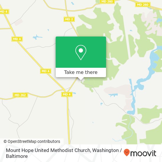 Mount Hope United Methodist Church map