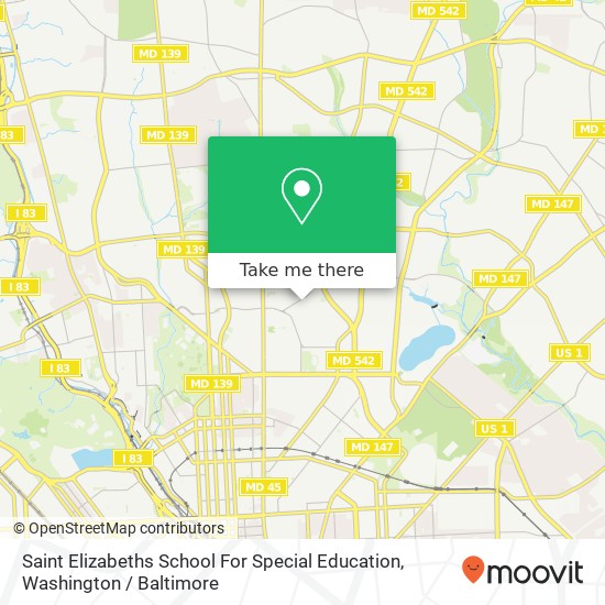 Mapa de Saint Elizabeths School For Special Education