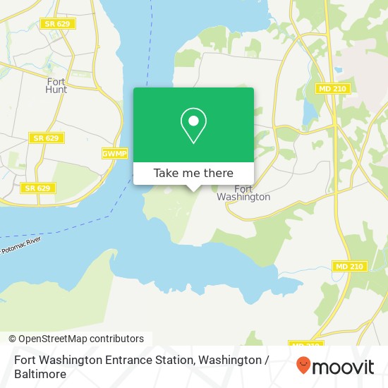 Mapa de Fort Washington Entrance Station