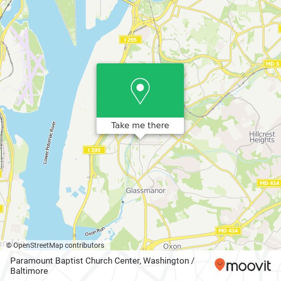 Mapa de Paramount Baptist Church Center