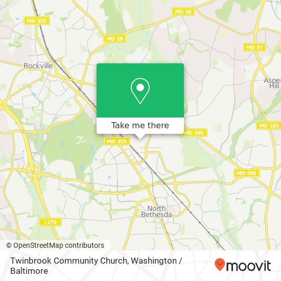 Twinbrook Community Church map