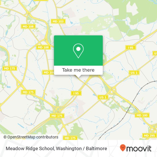 Mapa de Meadow Ridge School