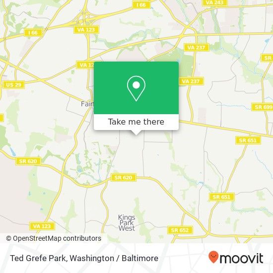 Mapa de Ted Grefe Park