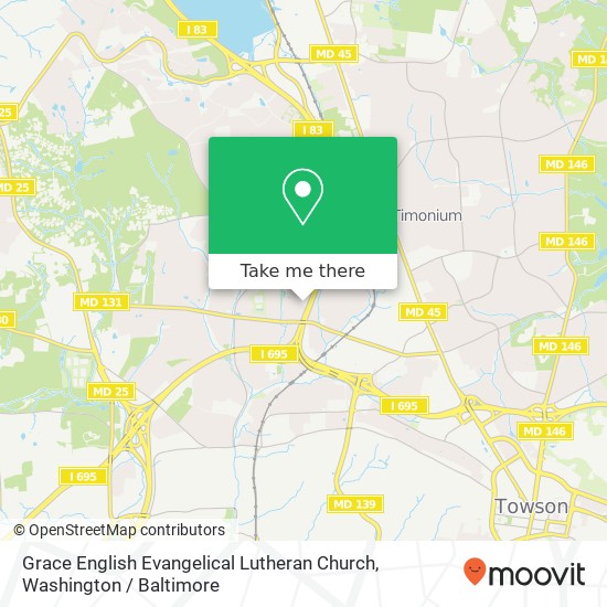 Grace English Evangelical Lutheran Church map