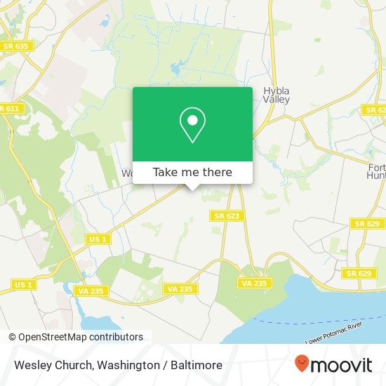 Mapa de Wesley Church