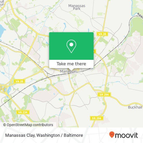 Mapa de Manassas Clay