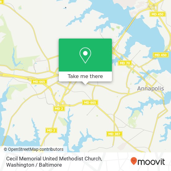Cecil Memorial United Methodist Church map