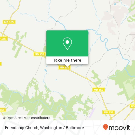 Friendship Church map