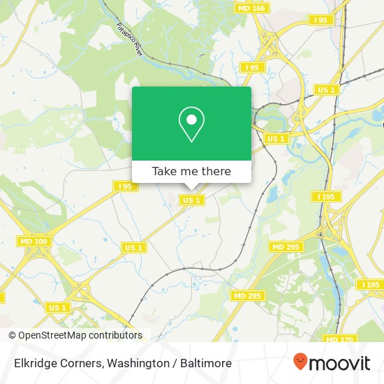 Elkridge Corners map