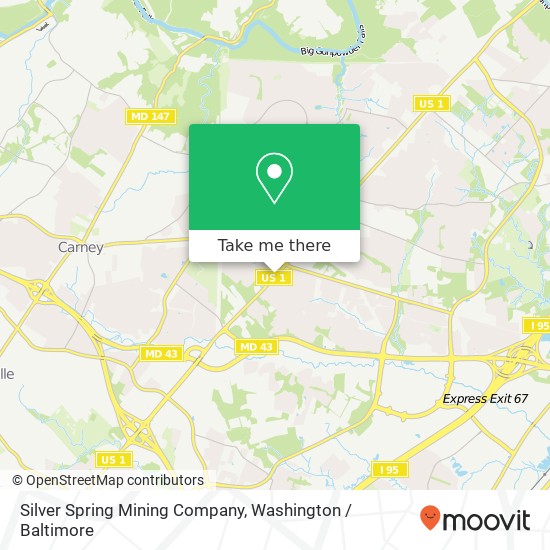 Silver Spring Mining Company map