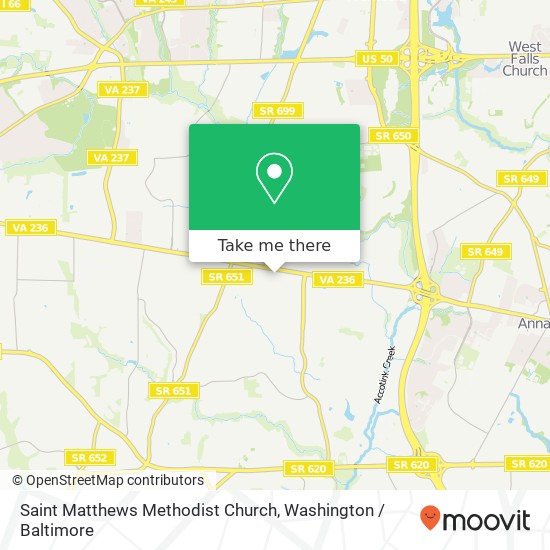 Saint Matthews Methodist Church map