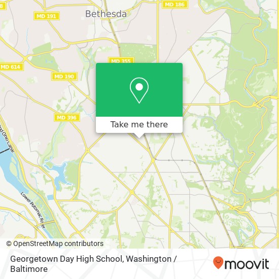 Georgetown Day High School map