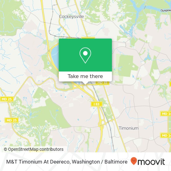M&T Timonium At Deereco map