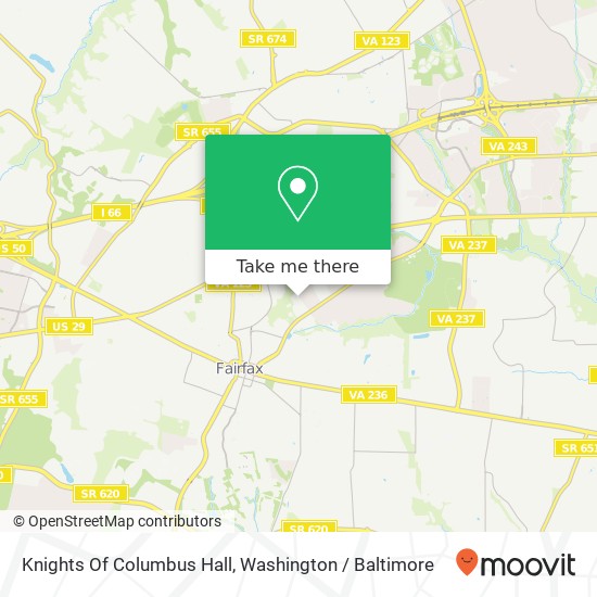 Knights Of Columbus Hall map