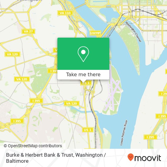 Burke & Herbert Bank & Trust map