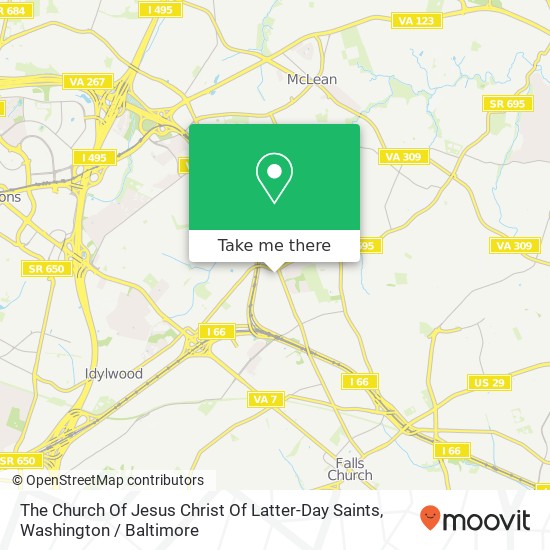 Mapa de The Church Of Jesus Christ Of Latter-Day Saints