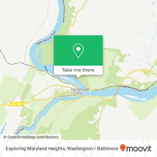 Exploring Maryland Heights map
