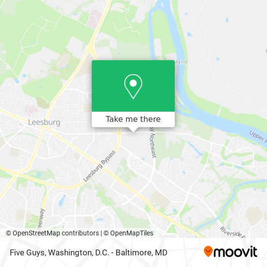 Mapa de Five Guys