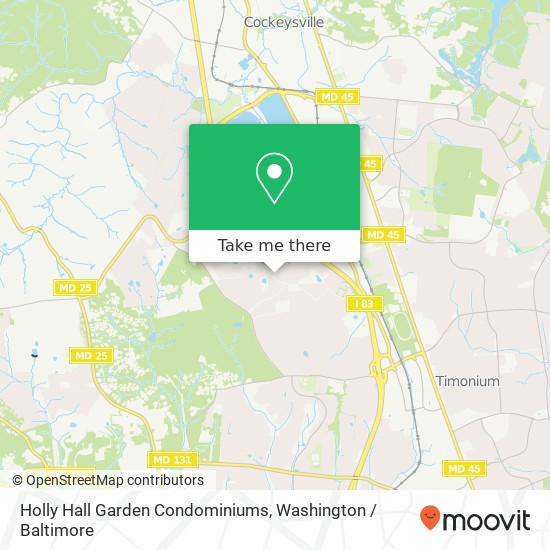 Holly Hall Garden Condominiums map