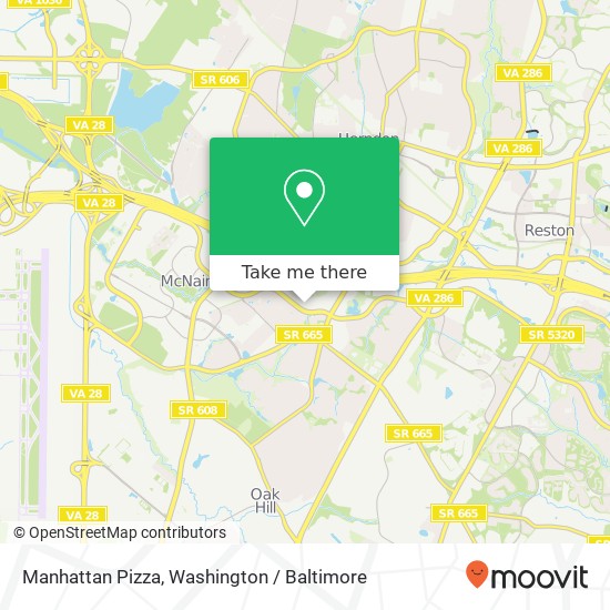 Manhattan Pizza map