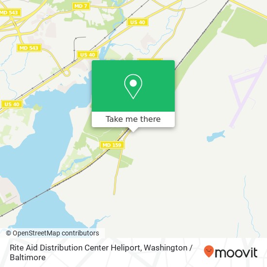 Mapa de Rite Aid Distribution Center Heliport