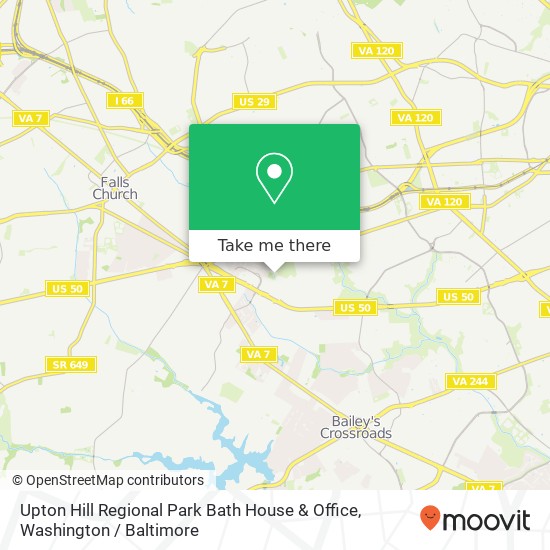 Mapa de Upton Hill Regional Park Bath House & Office